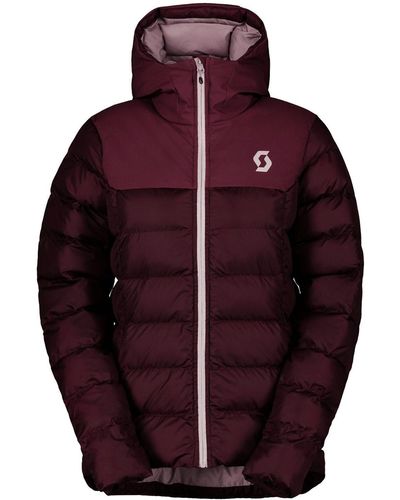 Scott Winterjacke Insuloft Warm Jacket mit aufgedrucktem Markenlogo - Rot