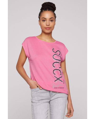 SOCCX Rundhalsshirt - Pink