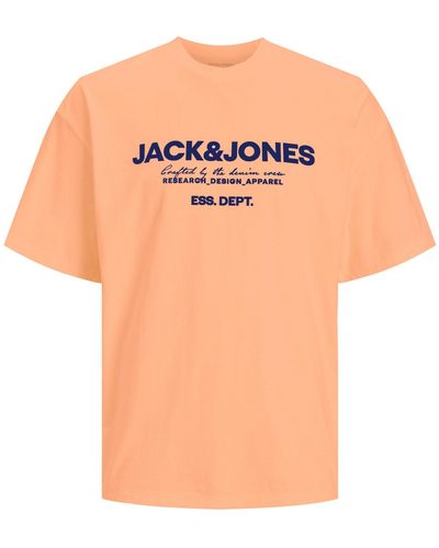 Jack & Jones Rundhals T-Shirt JJGALE - Orange