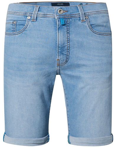 Pierre Cardin 5-Pocket-Jeans LYON BERMUDA blue fashion 34520 8030.6827 - Blau