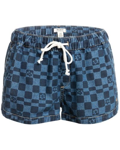 Roxy Jeansshorts New Impossible Printed - Blau