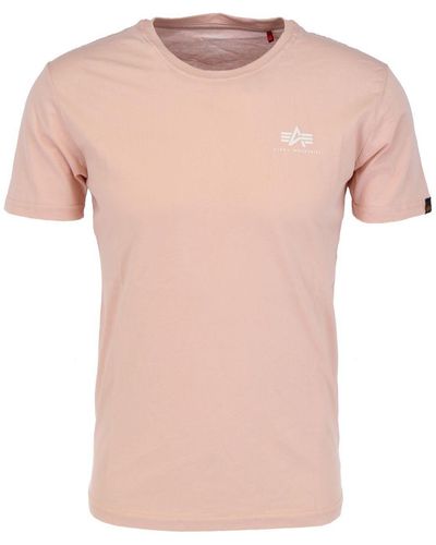 Alpha Industries Shirt Backprint T (1-tlg) - Pink