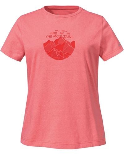 Schoeffel Ö Kurzarmshirt W T Buchberg Kurzarm-Shirt - Pink