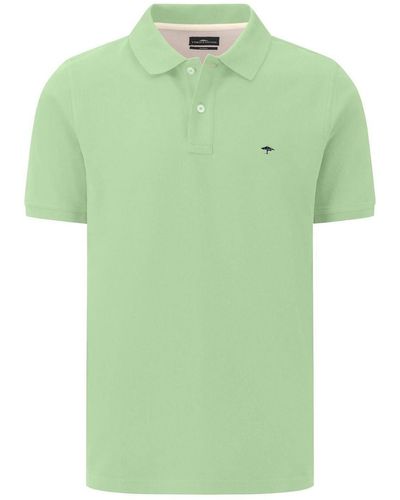 Fynch-Hatton Sweatshirt Basic Polo, Supima - Grün