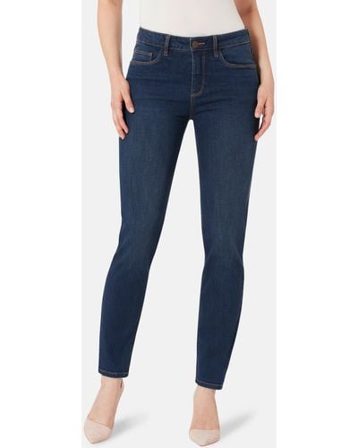 STOOKER WOMEN 5-Pocket-Jeans Zermatt Denim Straight Fit - Blau