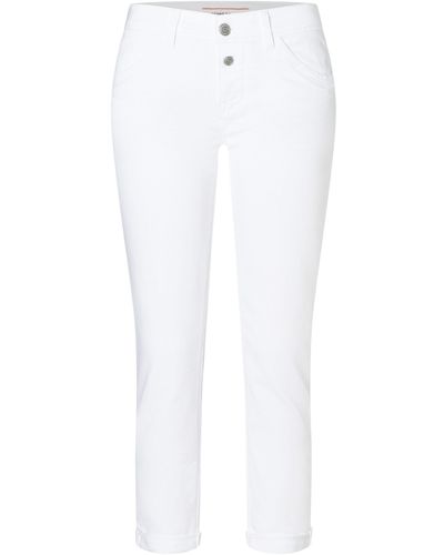 Timezone Loose-fit-Jeans Slim NaliTZ 7/8 - Weiß