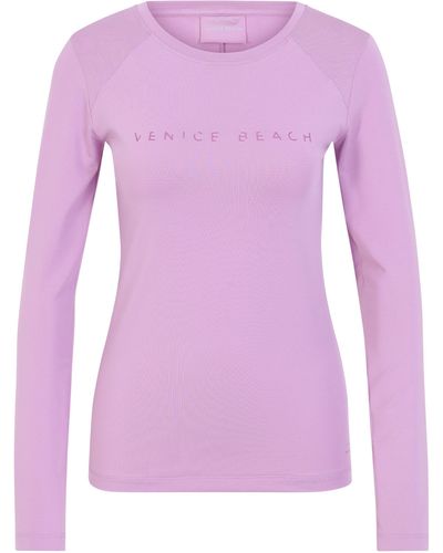 Venice Beach Rundhalsshirt Longsleeve VB Pittis (1-tlg) - Pink
