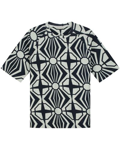 Dstrezzed T- - Kurzarmshirt - Shirt mit Muster - DS_Jackson Tee - Schwarz