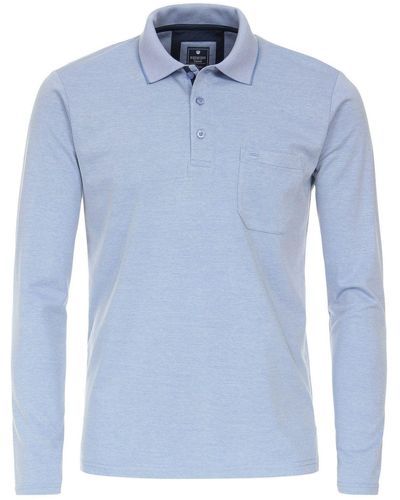 Redmond Langarm-Poloshirt - Blau