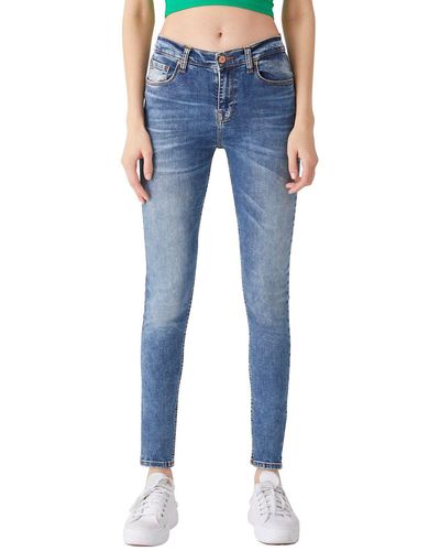 LTB Skinny-fit- Jeans AMY X Sior Undamaged Wash Mittelblau