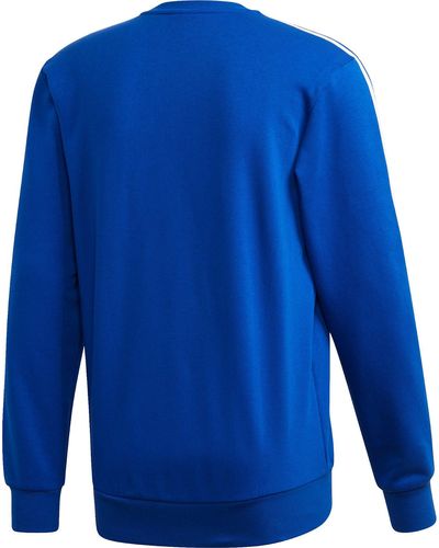 adidas Sweater E 3S CREW FL - Blau