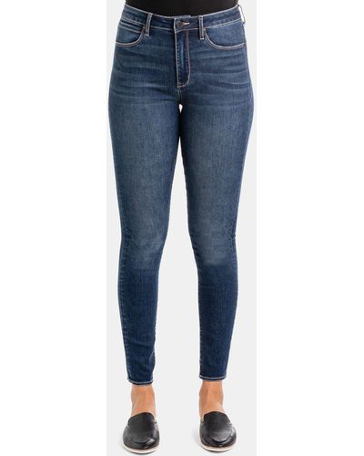 Articles of Society Fit-Jeans Hilary High Rise Skinny Ankle - Blau