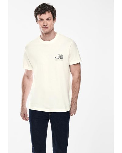 Street One Men T-Shirt aus reiner Baumwolle - Weiß