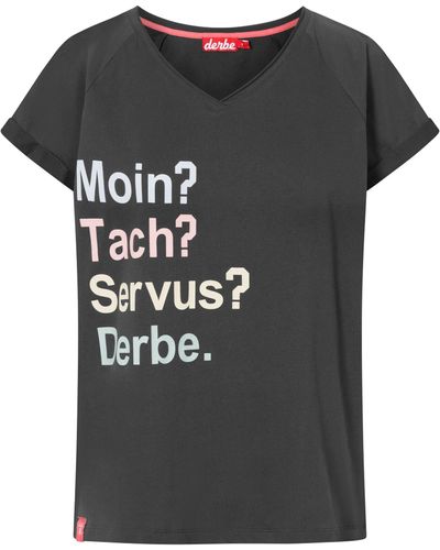 Derbe T-Shirt MoinTachServus Women - Schwarz