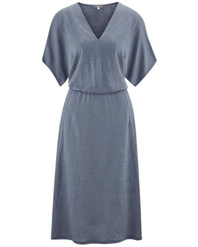 Living Crafts Jerseykleid Bio--Kleid 'Kristina' - Blau