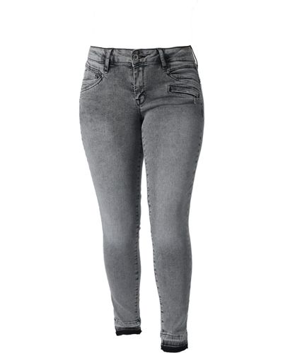 Miracle of Denim Skinny-fit-Jeans Suzy - Grau
