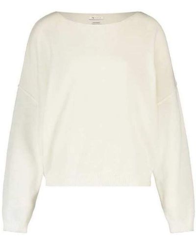 Nukus Strickpullover New York Sweater Pullover mit Wolle und Kaschmir in versch. Farben (1-tlg) - Weiß