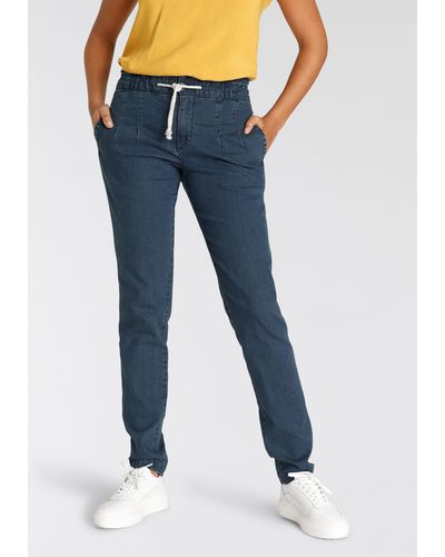 Arizona Bequeme Jeans High Waist - Blau