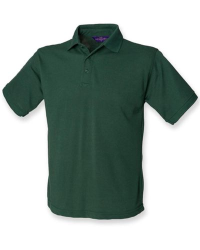 Henbury Poloshirt 65/35 Classic Piqué Polo Shirt - Grün