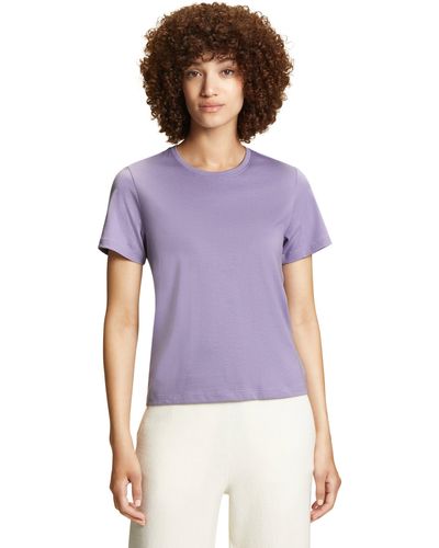 FALKE T-Shirt aus hochwertiger Pima-Baumwolle - Lila