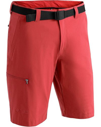 Maier Sports Funktionsshorts Bermuda Huang - Rot
