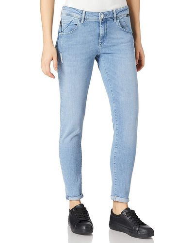 Mavi Fit-Jeans Lexy Super Skinny, Mid-Rise, Crop - Blau