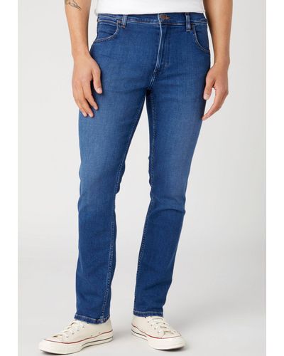 Wrangler Stretch-Jeans Greensboro Regular Straight - Blau