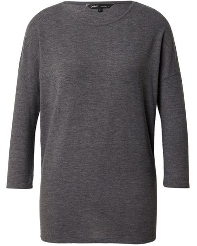 ONLY 3/4-Arm-Shirt GLAMOUR (1-tlg) Plain/ohne Details - Grau