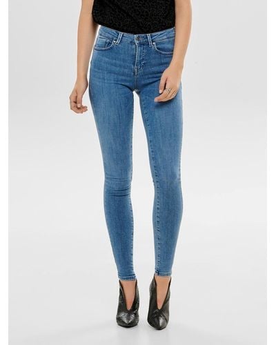 ONLY Skinny-fit-Jeans - Blau