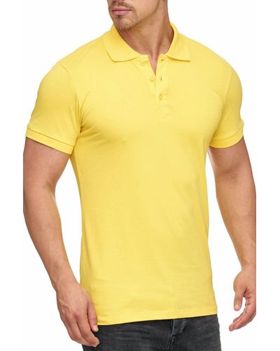Tazzio Poloshirt 17101 zeitloses Polo Shirt - Gelb