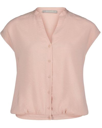 BETTY&CO Klassische Bluse Kurz ohne Arm - Pink