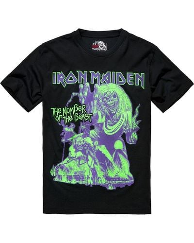 BRANDIT Iron Maiden T Shirt Number Of The Beast I - Schwarz