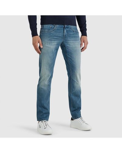 PME LEGEND Tapered-fit-Jeans SKYMASTER im Used Look - Blau