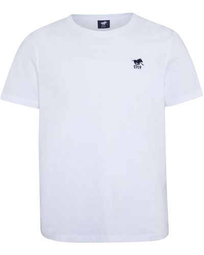 Polo Sylt T-Shirt mit gesticktem Logo-Symbol (, 1-tlg) - Weiß