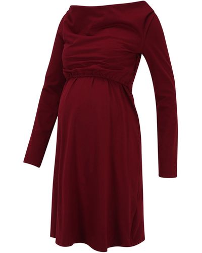 Bebefield Jerseykleid Sienna (1-tlg) Drapiert/gerafft - Rot