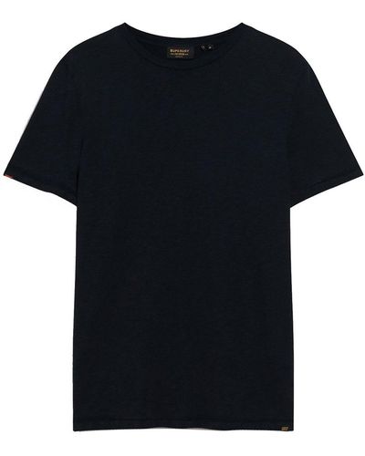Superdry T-Shirt CREW NECK SLUB SS Eclipse Navy - Schwarz