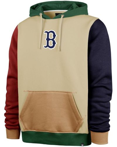 '47 Kapuzenpullover Color Block DUNLOE Boston Red Sox - Grün