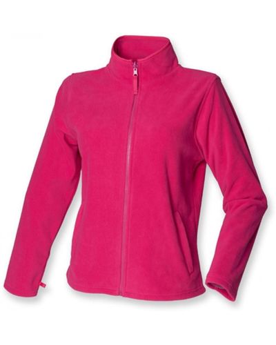 Henbury Fleecejacke Ladies Microfleece Jacket / Fleece Jacke - Pink