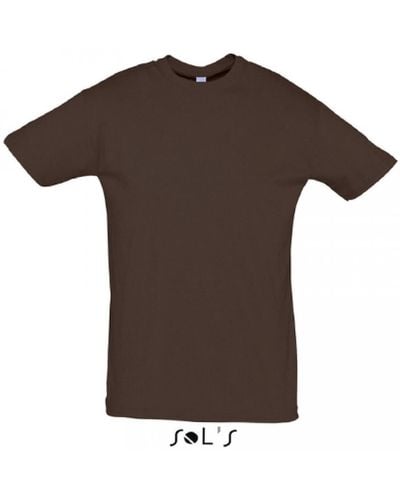 Sol's Rundhalsshirt Regent 150 T-Shirt - Braun