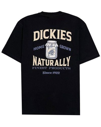 Dickies 5-Pocket-Jeans Elliston SS (1-tlg., kein Set) logogeprägte Knöpfe und Nieten - Schwarz