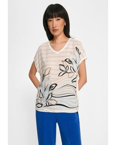 Basler T-Shirt Viscose mit modernem Design - Grau