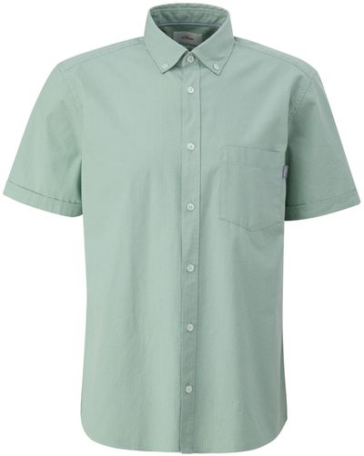 S.oliver Kurzarmhemd Hemd - Grün