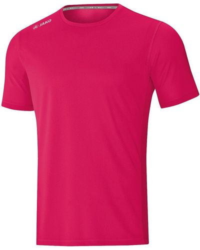 JAKÒ Kurzarmshirt T-Shirt Run 2.0 gelb/ blau - Pink