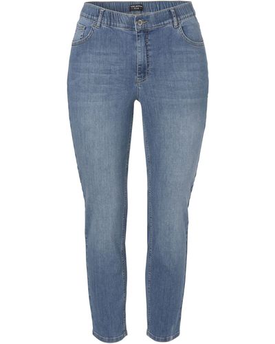 Via Appia Due 5-Pocket-Jeans Hochwertige Baumwollmischung - Blau