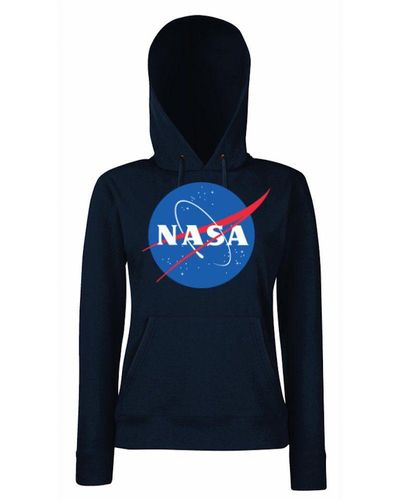 Youth Designz Kapuzenpullover NASA Hoodie Pullover mit modischem Print - Blau