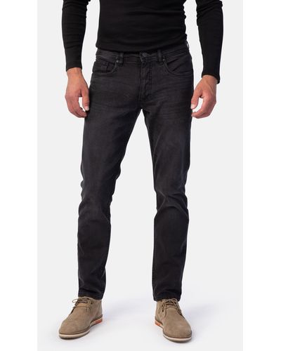 Stooker Men 5-Pocket-Jeans Glendale Denim Slim Straight Fit - Schwarz
