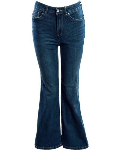 ONLY Bootcut-Jeans Rose Highwaist Retro Flared - Blau