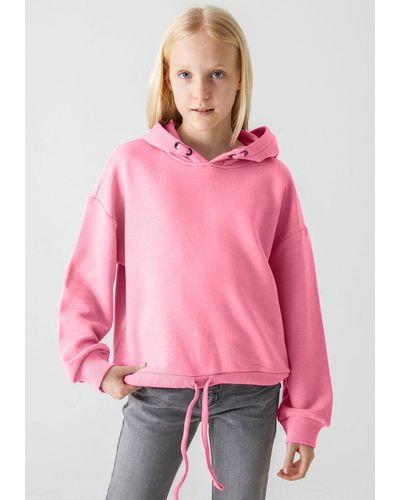 LTB Sweatshirt Kordel im Saum - Pink