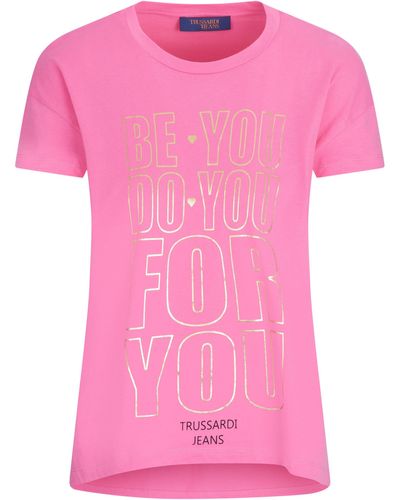 Trussardi T-Shirt Top - Pink