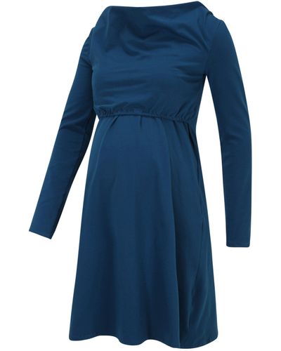 Bebefield Jerseykleid Sienna (1-tlg) Drapiert/gerafft - Blau